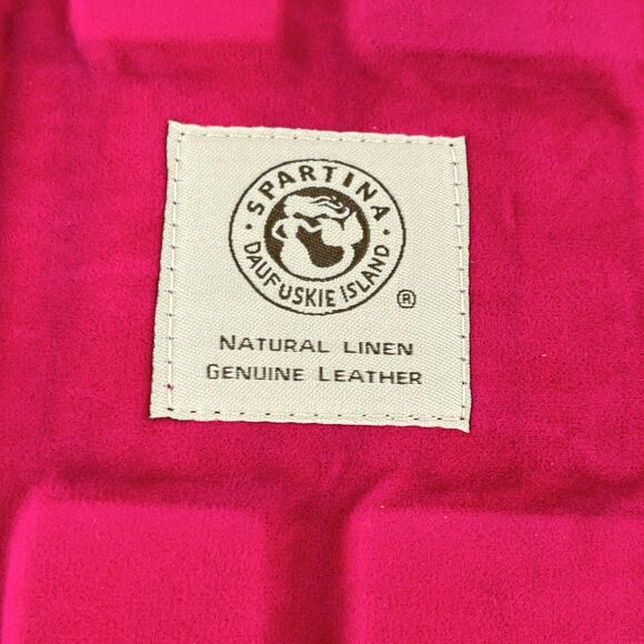 Spartina 449 Daufuskie Island Linen and Leather Padded i-Pad Case - Picture 4 of 6